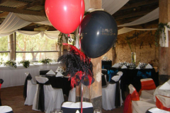 Red and Black Centrepiece