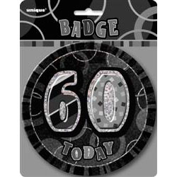Black Birthday Badge 60