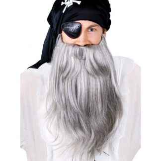 Grey Pirate Beard and Mo