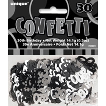 30 Confetti Black/Silver