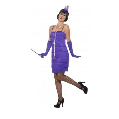 1920's Short Purple Flapper