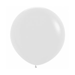 90cm Balloon White Flat