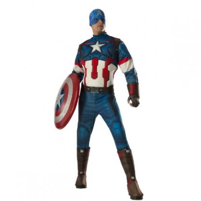 CAPTAIN AMERICA DELUXE MUSCLE CHEST COSTUME, ADULT