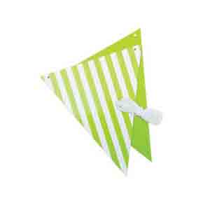 Flag Bunting Lime Green