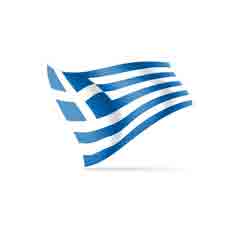 Greece Large Handwaver Flag