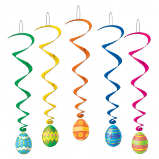 Hanging Decoration Whirls Easter Eggs
