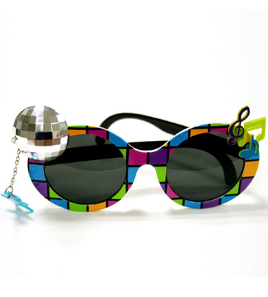 Unisex Lennon Pink Glasses with Gold Frame Hippy 70's 80s Fancy Dress  Sunglasses