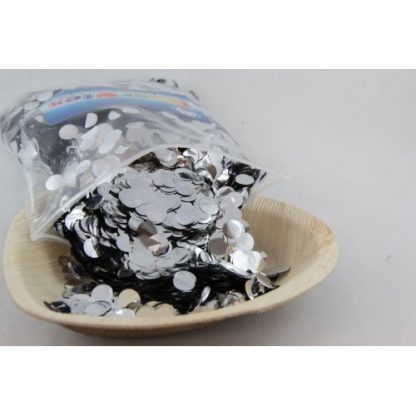 Confetti Metallic 1cm Silver 250 grams