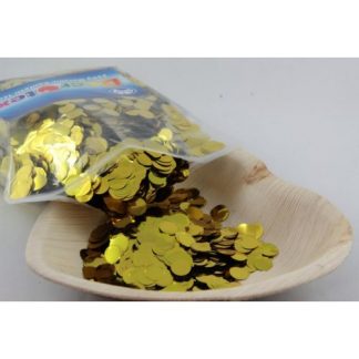 Confetti Metallic 1cm Gold 250 grams