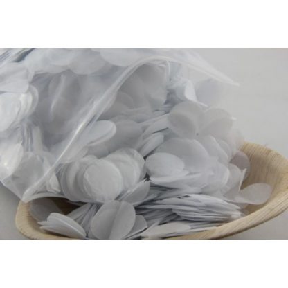 Confetti Tissue 2.3cm White 250 grams