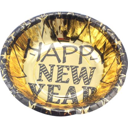 Bowls 6pk Foil Happy New Year