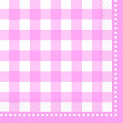 Gingham Pale Pink Lunch