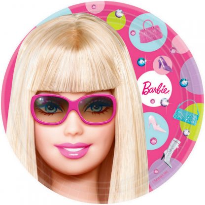 Barbie 17cm Round Plate
