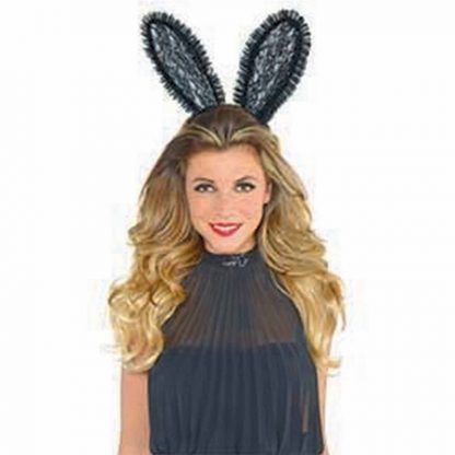 Black Lace Bunny Ears