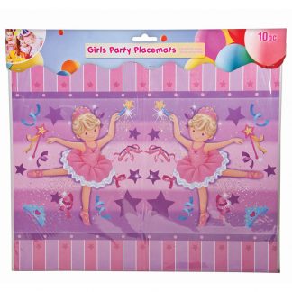 Girls Party Placemats 10pk