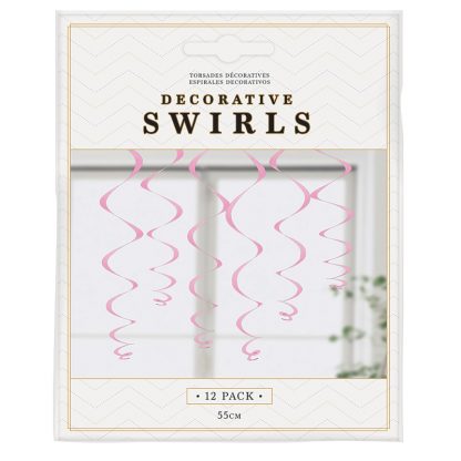 Decorative Swirls Pink 12pk