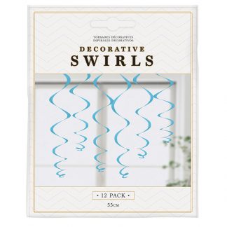 Decorative Swirls Blue 12pk