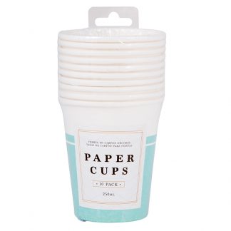 Party Cups 250ml Teal 10pk