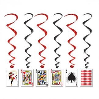 Playing Cards Hanging Whirls