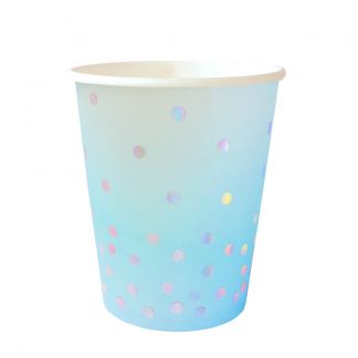 Blue Iridescent Cup