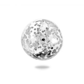 Silver Confetti Beach Ball