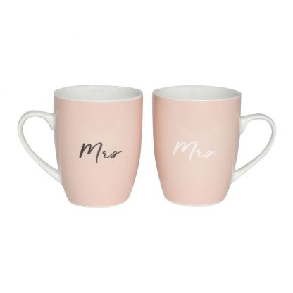 Wedding Mrs & Mrs Mug Set