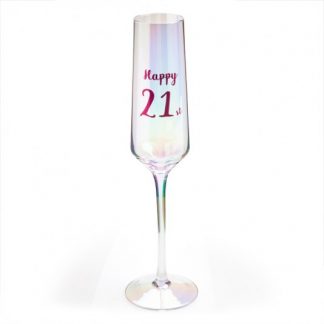 Happy 21st Glass