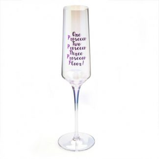 One Two Three Floor Prosecco Glass