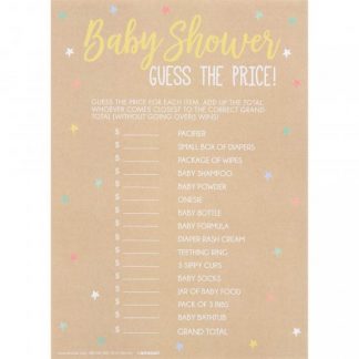 Baby Shower Price Games