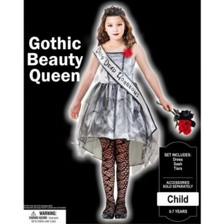 Gothic Beauty Queen Girls 8-10 Years