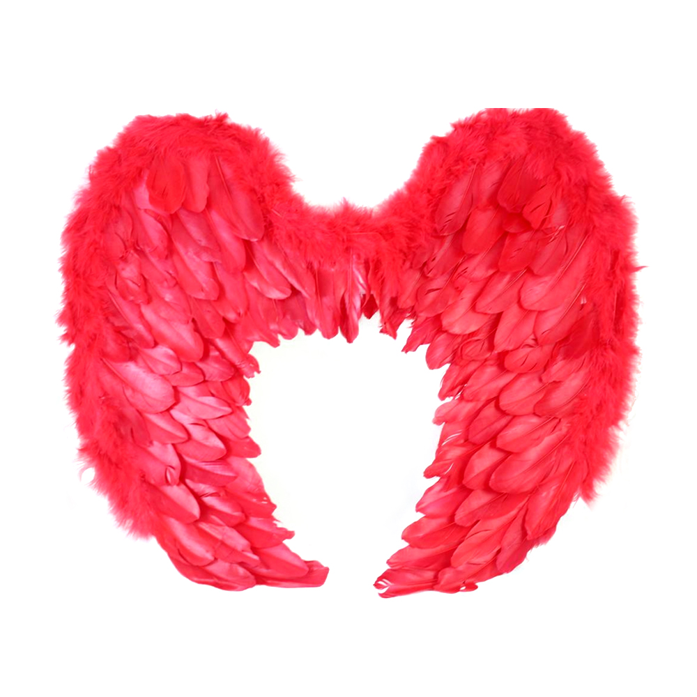 Red Curved Feather Wings | Online Party Shop | Flim Flams Party Store