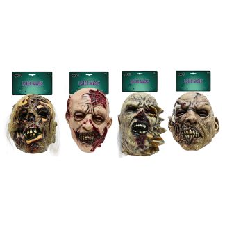 Horror Zombie Latex Mask Asst